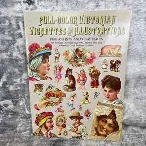 Full-Color Victorian Vignettes Illustrations Artists Craftsmen Chromolithograph